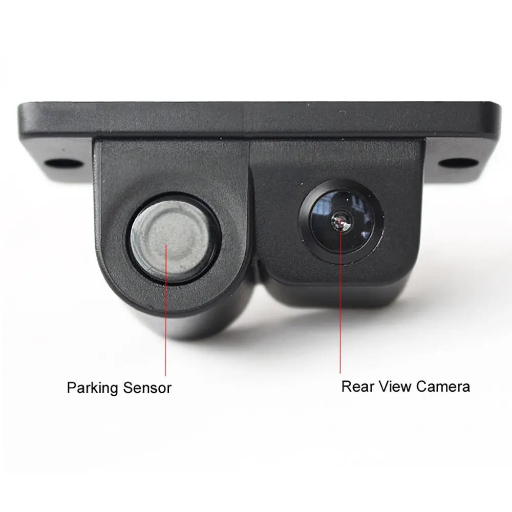 Car Rearview Monitor +Car Reverse Rear View Camera with Parking Sensor (3)