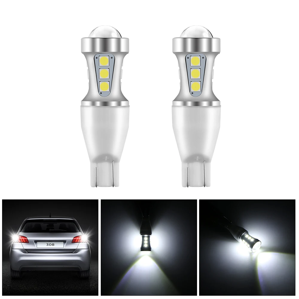 2шт 1000Lm T15 912 921 W16W 18W 18 светодиодный светильник резервный обратный без ошибок