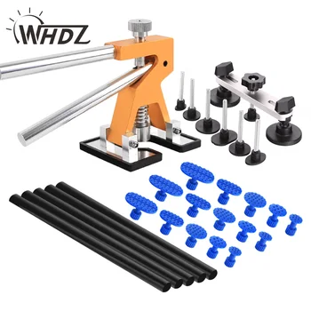 

2017 WHDZ dent Bridge Dent Puller Kits with 5pcs Glue Sticks Hot Melt Glue Gun stick PDR Tools Golden Dent Lifter Spiral Pro Tab
