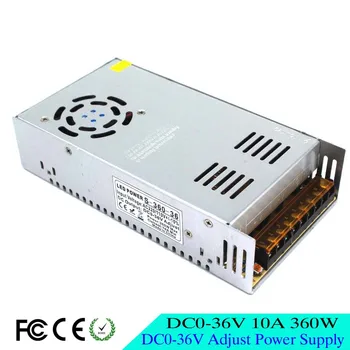 

Regulated Adjustable 0-36v 10a 360w Switching Power Supply Driver Transformer 220V 110V AC-DC SMPS For Led Light CNC CCTV Motor