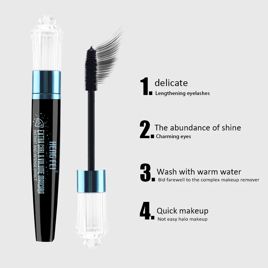 Ресницы Расширение Тушь Black Ink Quick Dry Lashes Керлинг Природный 3D Волокна Для Ресниц