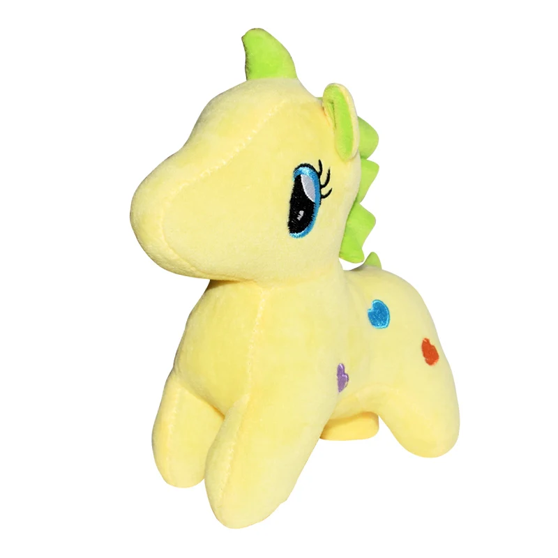 20/25cm Baby Kids Plush Toys Soft Unicorn Doll Appease Sleeping Pillow Kids Rainbow Horse Toys Children Christmas Birthday Gift - Цвет: 20cm yellow