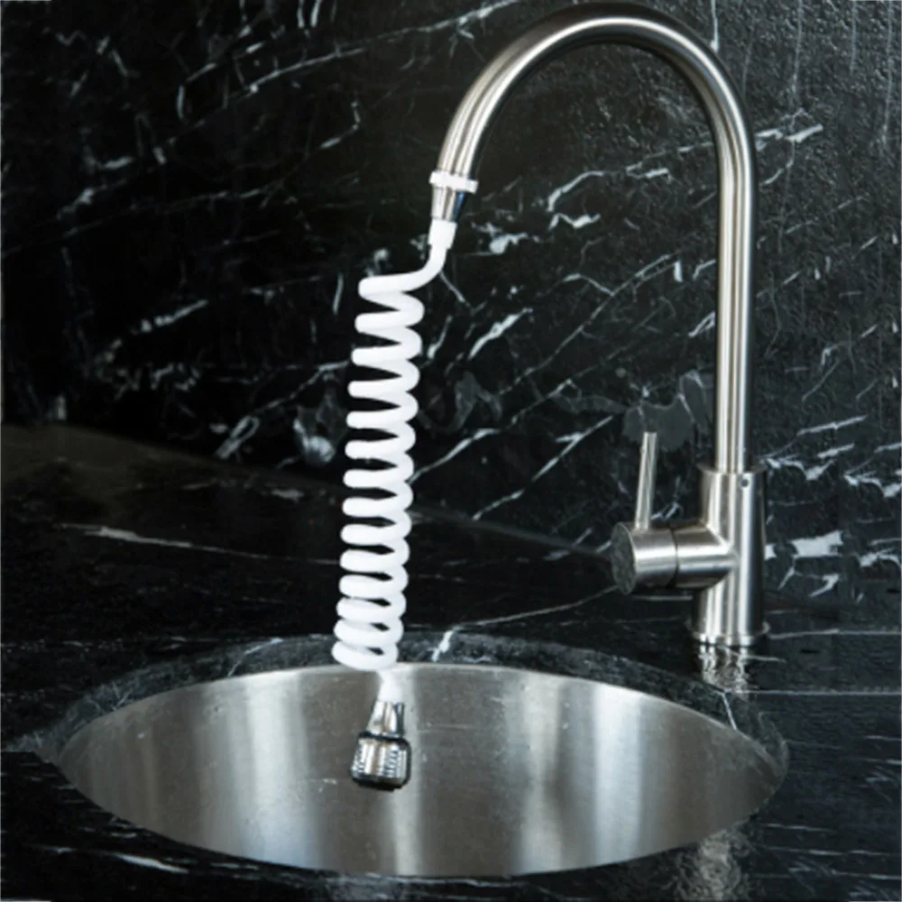 Retractable Spiral Shaped Faucet Extender Bubbler Kitchen Bathroom Tube Tap Water Filter Dish Washing Shower Water-Saving Nozzle Retractable Spiral Shaped Faucet Extender Bubbler Kitchen Bathroom Tube Tap Water Filter Dish Washing Shower Water-Saving Nozzle