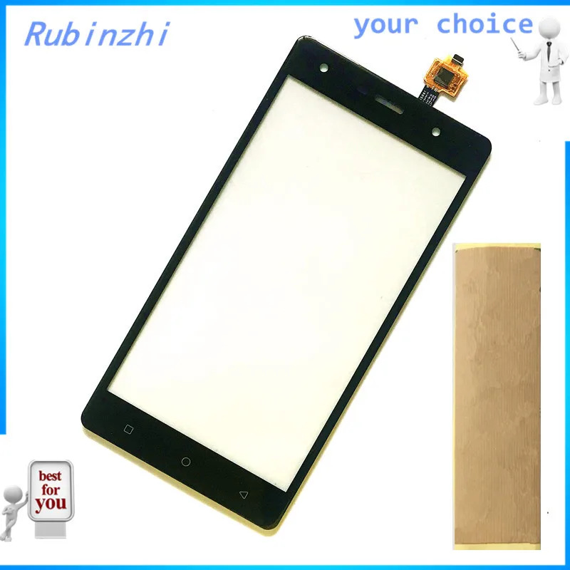 

RUBINZHI Free Tape Mobile Phone Touch Panel Front Glass Lens Touchscreen Sensor For DEXP Ixion M355 M 355 Touch Screen Digitizer