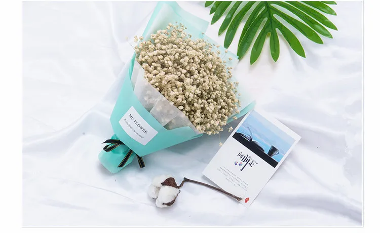 Flone Mini Artificial Dried Flower Gypsophila Crystal Grass Bouquet Fake Gypsophila Flower Wedding Home Party Decor Art Floral (3)