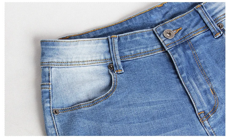 2017 autumn and winter fashion Europe and the United States foreign trade women's holes Slim stretch jeans feet pencil jeans (9)