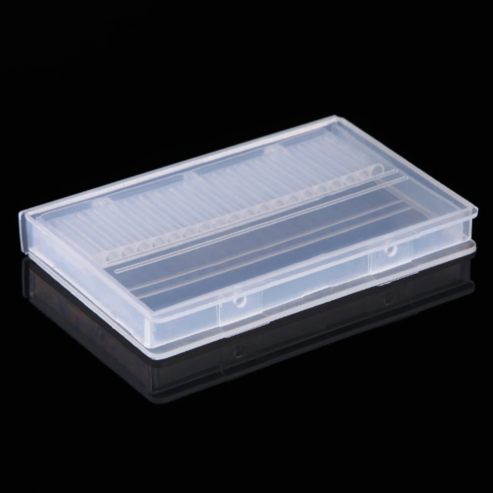 20 Holes Nail Drill Bit Holder Grinding Head Storage Box Nail Art Tools Display Manicure Drill Bits Container Organizer Box (5)