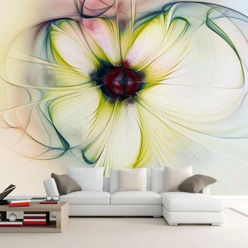 

Modern Simple Abstract Art Flower Photo Mural Wallpaper Living Room Restaurant Personality Decor Wall Painting Papel De Parede