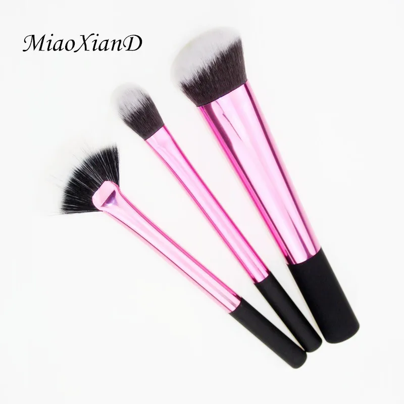

MiaoXianD 3PCSMakeup Brushes Set For Foundation Powder Blush Eyeshadow Concealer Eye Make Up Brush Cosmetics Beauty Tools