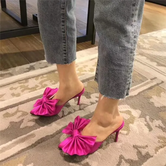 New Big Bowtie Ankle Tie Women Sandals 2018 High Heels Gladiator Sandals Women Wedding Shoes Woman Pumps Runway Sandalias Mujer (7)