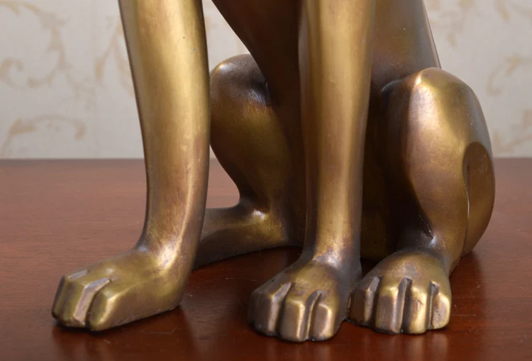 retro Europe style home decor resin imitate bronze leopard mascot statue hotel desk craft animal creative sculpture high quality retro Europe style home decor resin imitate bronze leopard mascot statue hotel desk craft animal creative sculpture high quality
