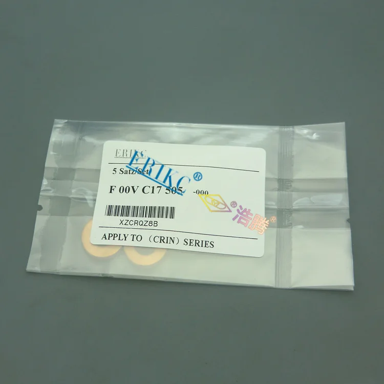 F00VC17505 ERIKC injector nozzle copper washer F 00V C17 505 (size: 7.1*15*2.5) copper ring F00V C17 505 thickness: 2.5mm