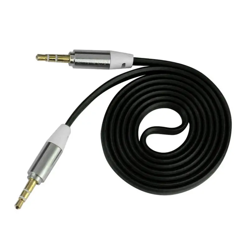 

2019 Digital Data 3.5mm Stereo AUX Cableiliary Cable Male To Male Flat Audio Music AUX Cable Cord Telefoni Cellulari Android
