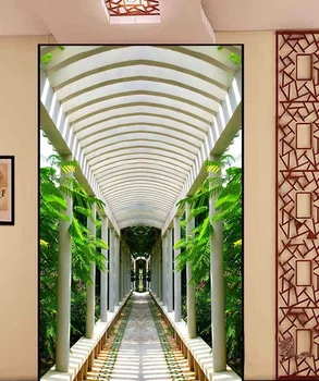 

Custom photo 3d wallpaper Non-woven mural picture wall sticker Three-dimensional space 3 d 3 d porch porch background wall paper