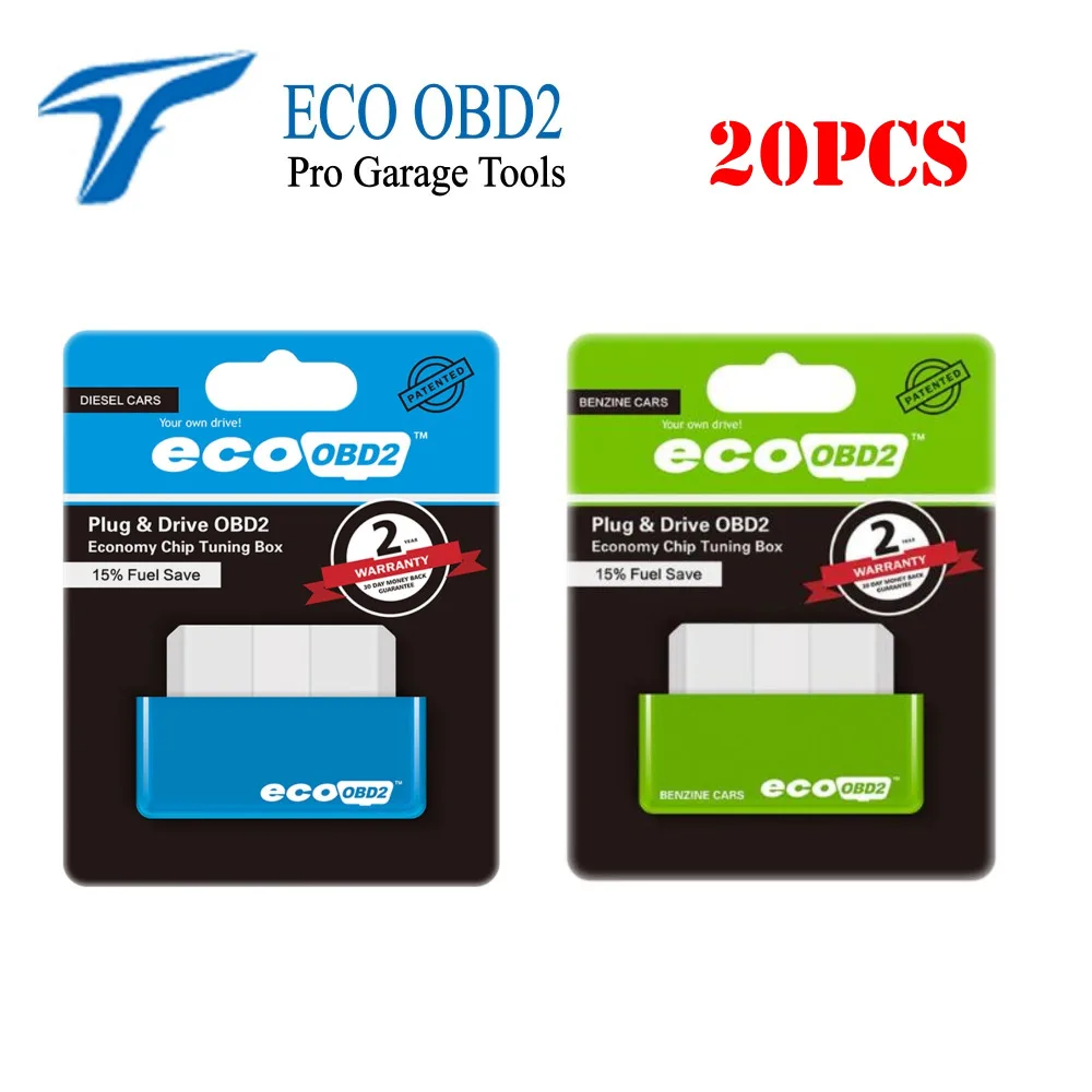 

2018 New arrival EcoOBD2 Chip Tuning Box ECO OBD2 Benzine Petrol Gasoline Cars Plug Drive Device OBDII Diagnostic Tool