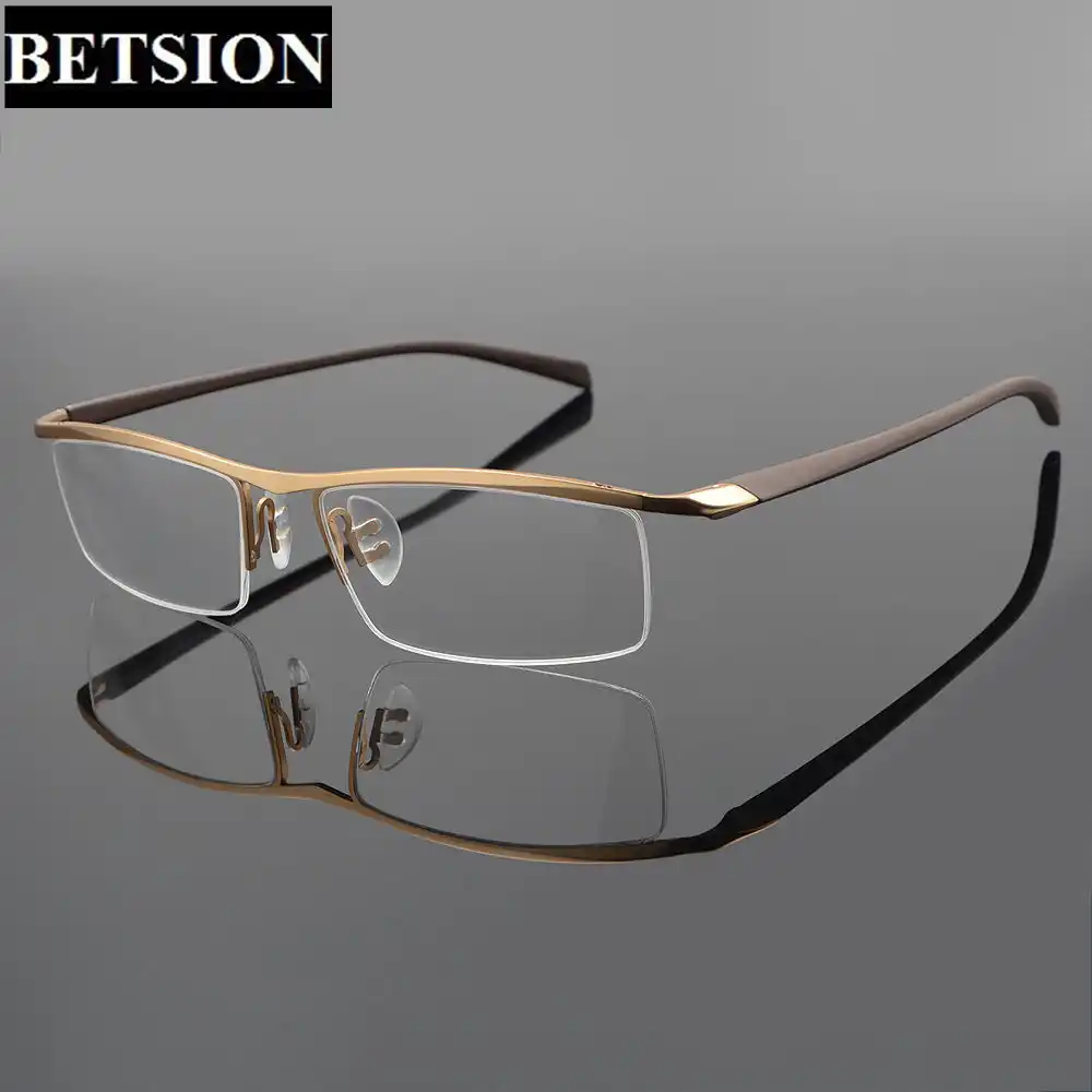 designer rimless eyeglass frames
