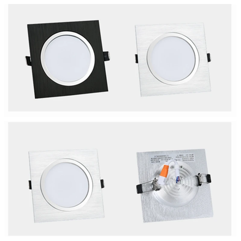 Светодиодный квадратный потолочный светильник 3 Вт 30 с одной головкой/двойной