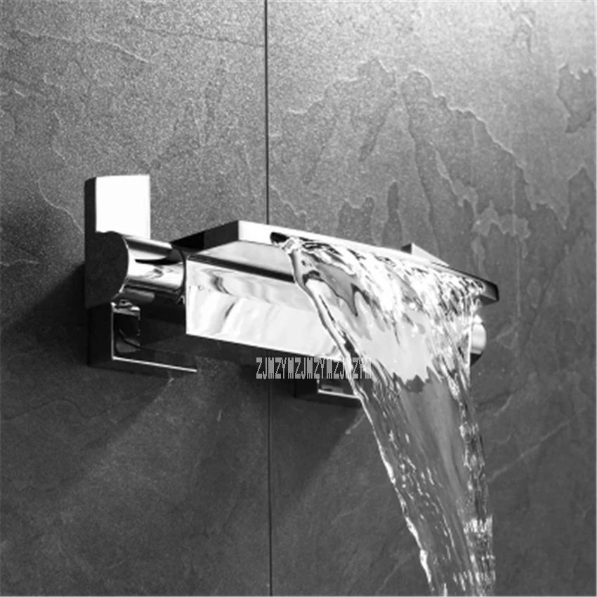 Высокое качество Ванна для бассейна кран для горячей и холодной воды кран Бытовой Настенный Тип все Медь кран для ванны, душа комплект