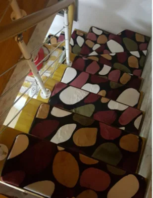 Современный красный лестничный ковер, домашний лестничный ковер, нескользящий ковер для коридора, коврик для лестницы, домашний декор - Цвет: 2