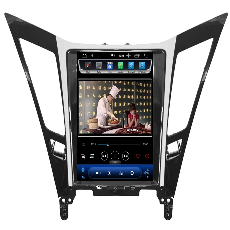 Top 2019 new come！Vertical Screen Tesla Style Android 8.1 Car DVD GPS Navigation Player radio for Hyundai sonata 2012 2013 2014 5