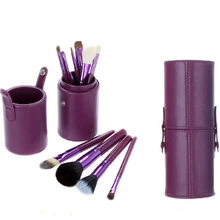 12pcs Pro Foundation Powder Blush Makeup Brushes Set Eyeliner Eyeshadow Eyebrow Lips Brush With makeup brush Bag Case Holder