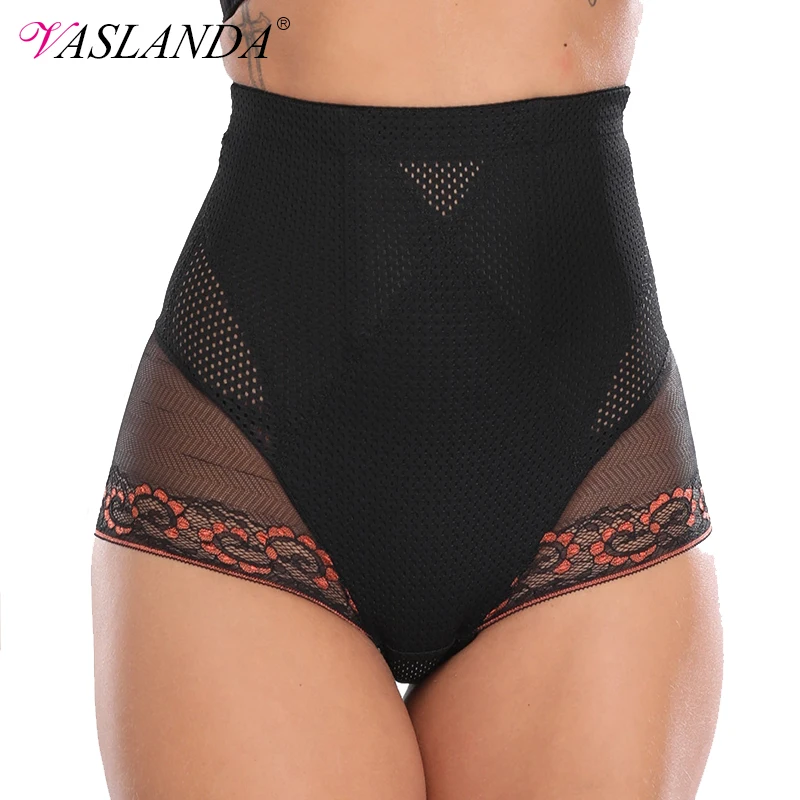 

VASLANDA Womens Butt Lifter Shaper High Waist Sexy Lingerie Lace Briefs Straps Modeling Buttock Enhancer Slimming Underwear