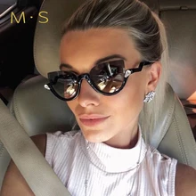 MS, Винтажные Солнцезащитные очки для женщин или мужчин, модные дизайнерские очки, UV400, женские солнцезащитные очки, Брендовые очки, солнцезащитные очки для девушек J37