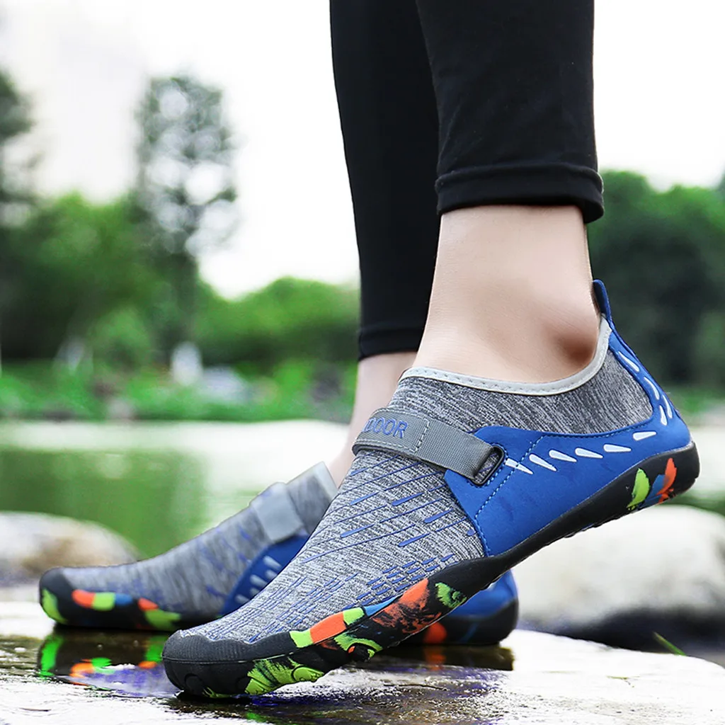 CHAMSGEND/Летние повседневные мужские уличные болотные туфли; обувь для пеших прогулок; быстросохнущая дышащая водонепроницаемая обувь