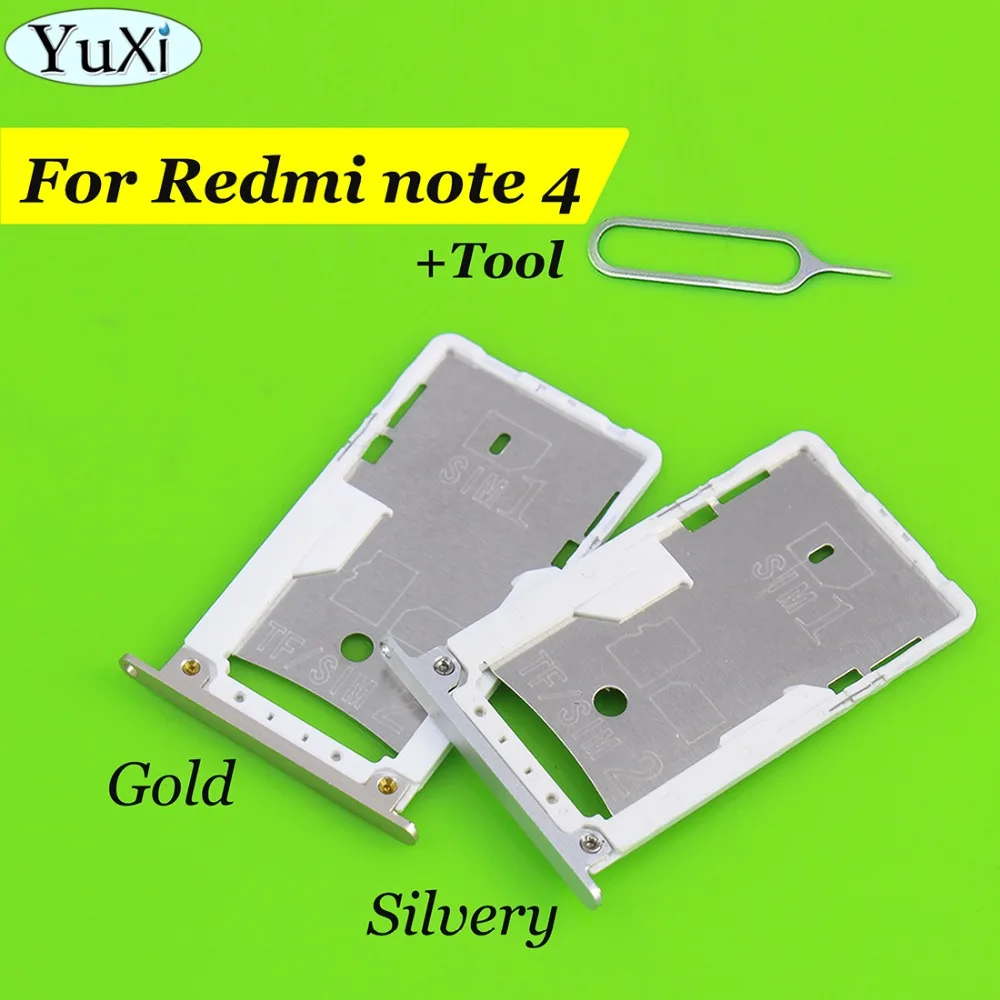 YuXi For Xiaomi for Redmi Note 4 Nano SIM/ Micro SIM Card Tray Holder