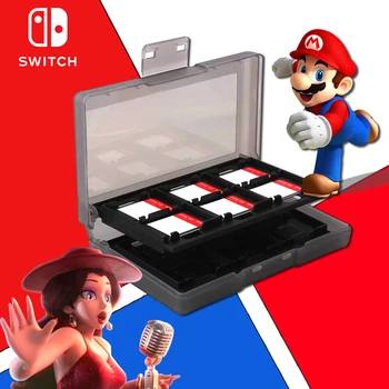 

Nintend Switch Accessories 24 in 1 Game Memory Card Micro SD Case Holder for Nintendo Switch NS Cartridge Storage Box
