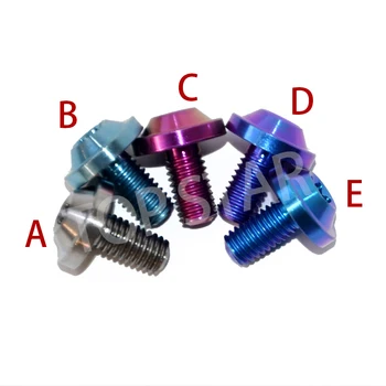 

6 PCS DIY M5 X 10 Titanium Bolts Hexagon Truss Headed Multicolor Screws Motorcycle