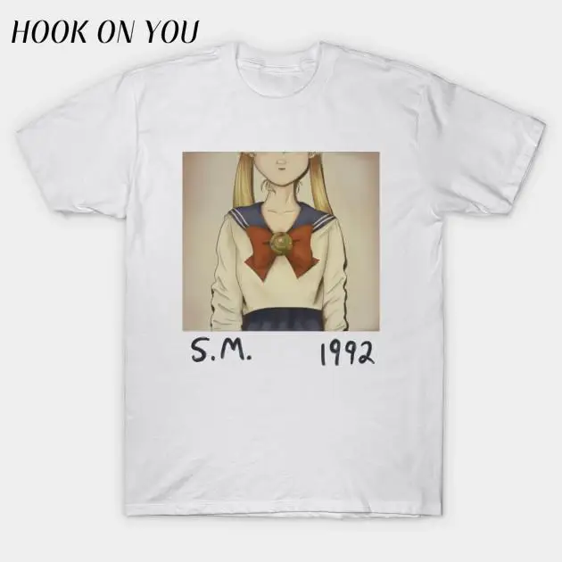 

2019 new Hot Sailor moon harajuku t shirt women men cosplay costume top kawaii fake sailor t shirts girl new Free Shipping