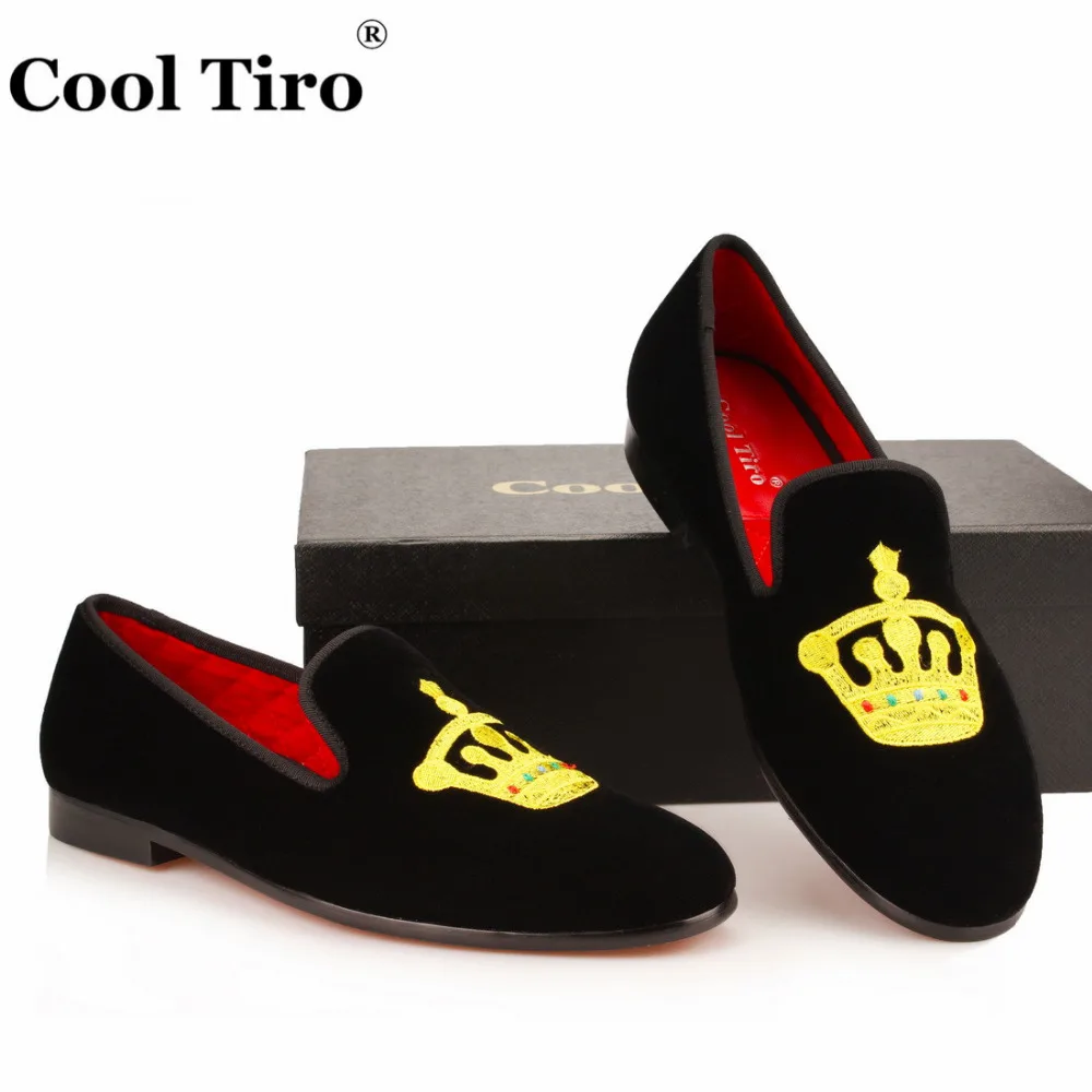 Golden Crown Embroidered Loafers  (5)