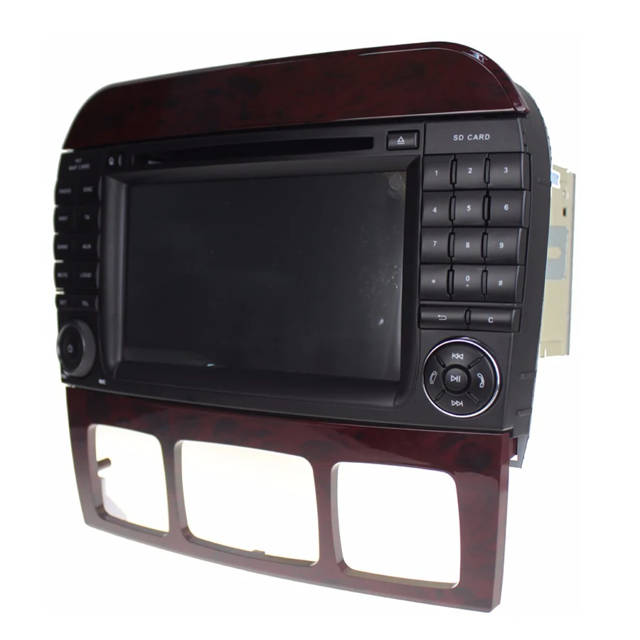Excellent 7" IPS 2 Din Android 9.0 Car DVD player 8 Core 64GB ROM 4GB RAM 4G RDS autoradio For Benz S-Class W220 S400 S420 S430 W215 CL600 2
