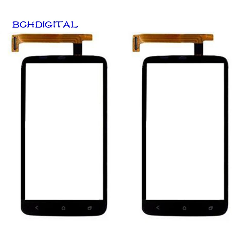

HTC015 Black For HTC One X S720E G23 Touch Screen Digitizer Front Glass Lens Sensor Panel Replacement