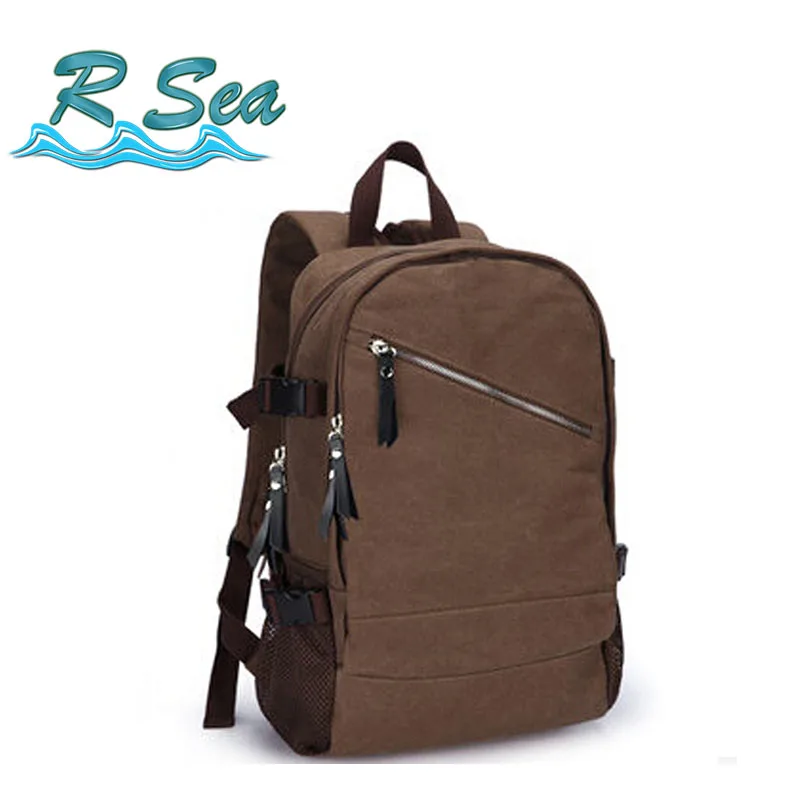 

2018 New Custom Backpack Retro Canvas Backpack Shoulder Portable Large Capacity Sports Travel Computer Bag