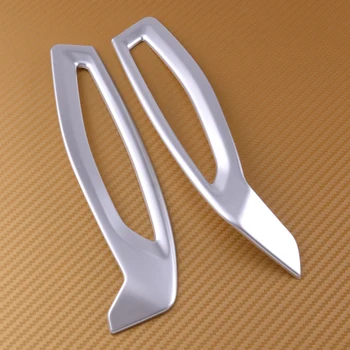 

DWCX 2Pcs ABS Chrome Car Front Side Dashboard Air Conditioning Vent Outlet Cover Trim Bezel Fit for Toyota C-HR CHR 2017-2018