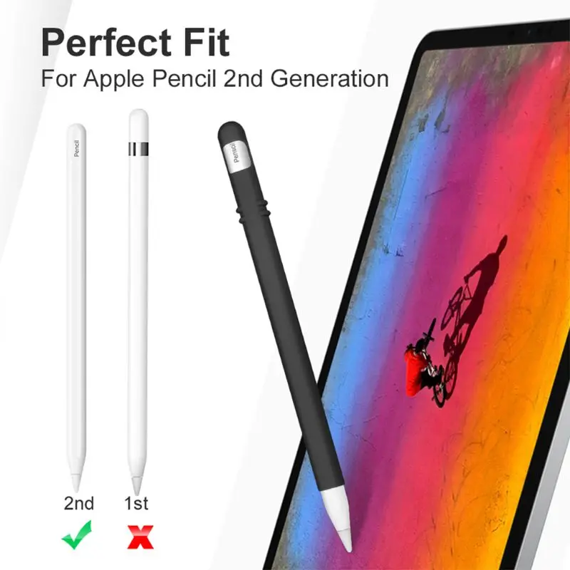 

Soft Silicon Case Protective Cover Pouch Shell Skin Nib Cover for Apple Pencil 2 Touch Pen 2018