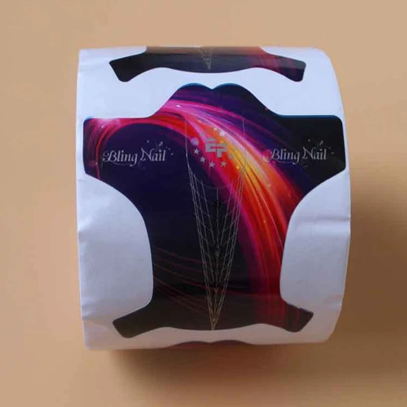 

300pcs/roll Nail Extension Forms &Colorful Forms Acrylic Tips Guide Extension Sticker Tool For DIY Manicure Builder Art Form@8TM