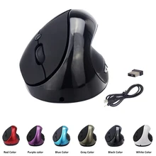 2 4 Ghz Wireless Vertical Mouse Healthy Ergonomic 6 Buttons DPI Switch Optical Mice With Built