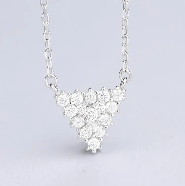 

ZTUNG LVP001 women fine jewelry,super shiny geometric pendant,a 925 silver necklace for modern lady