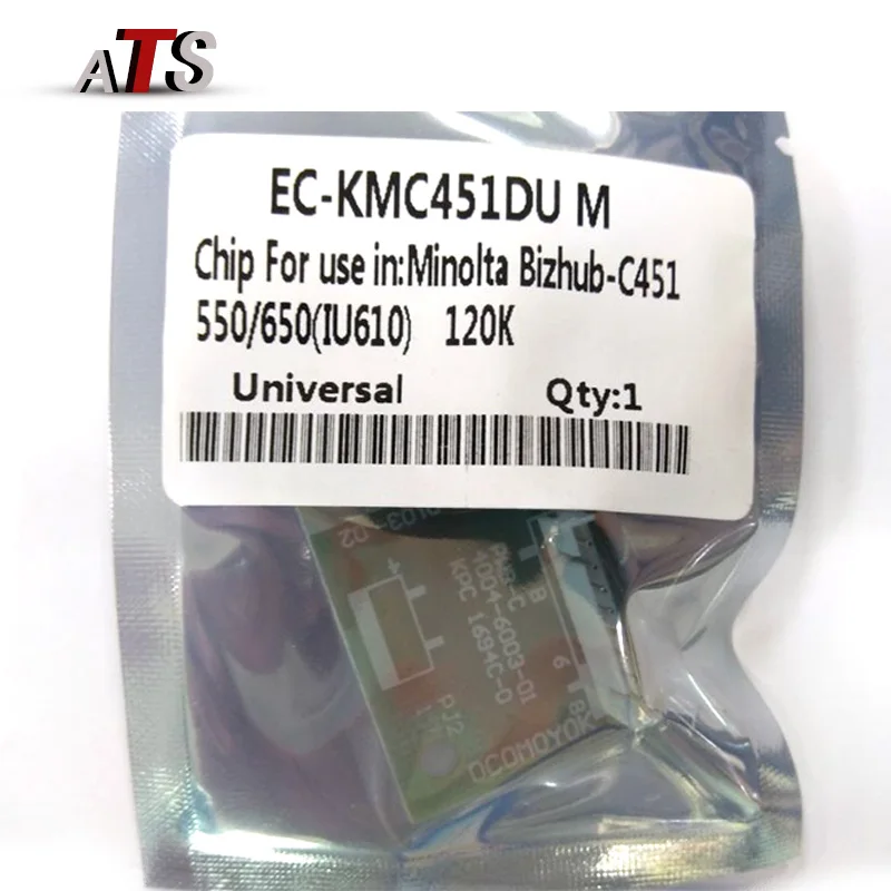 Партиями по 5 комплектов барабанный чип C451 C550 C650 фотокопировальная машина для KONICA