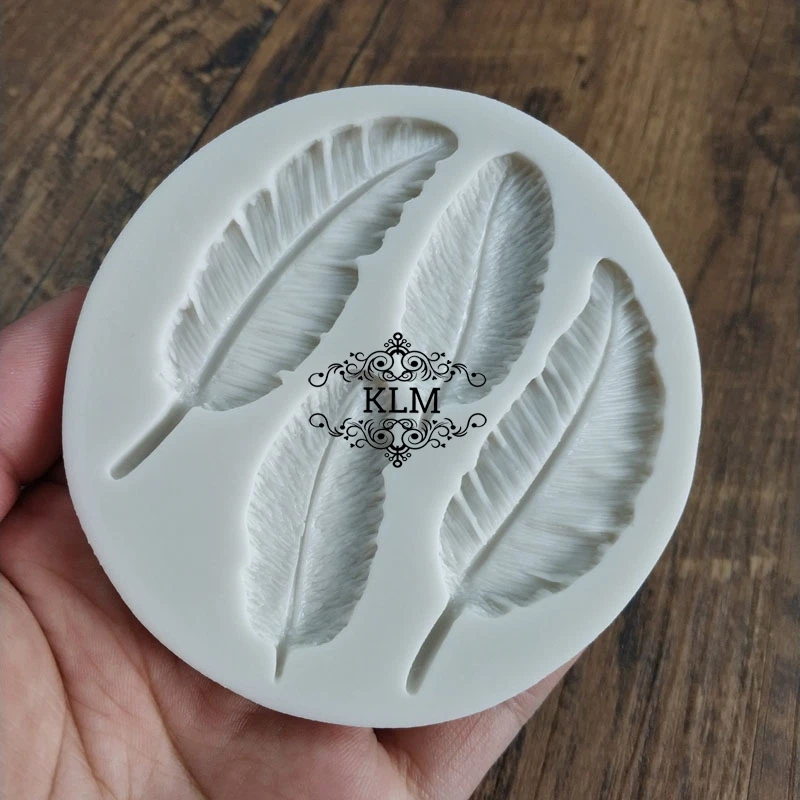 Buy High quality feather silicone mold Chocolate cake