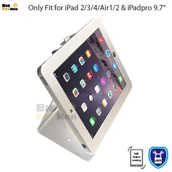 Для iPad 2/3/4 air Pro 9,7 Анти-кражи на настольный корпус с подставкой безопасности с замком киоск рабочего стола дисплей корпус держатель для планшета