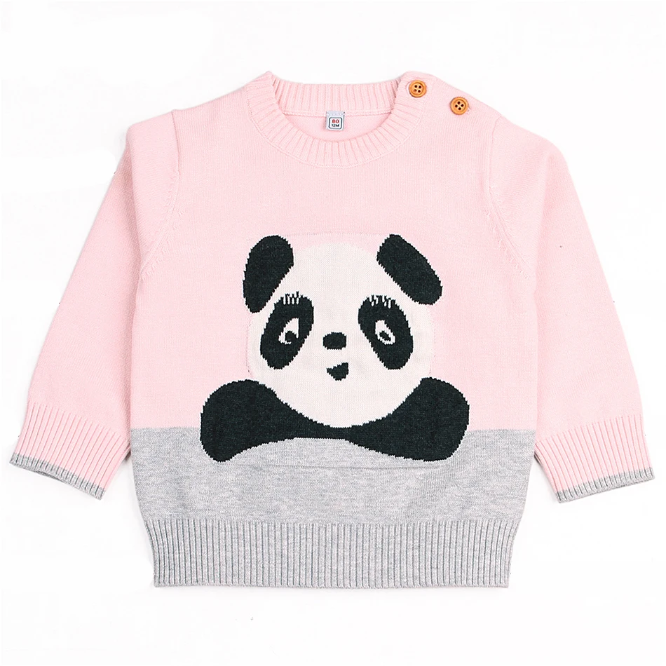 Adorable Panda Newborn Baby Girl Sweaters Autumn Winter Warm Outewear