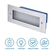 520LM панели со светодиодными светильниками лампа Встраиваемая из нержавеющей стали наружный настенный светильник 6000 k/3000 K холодный белый IP65 водонепроницаемый