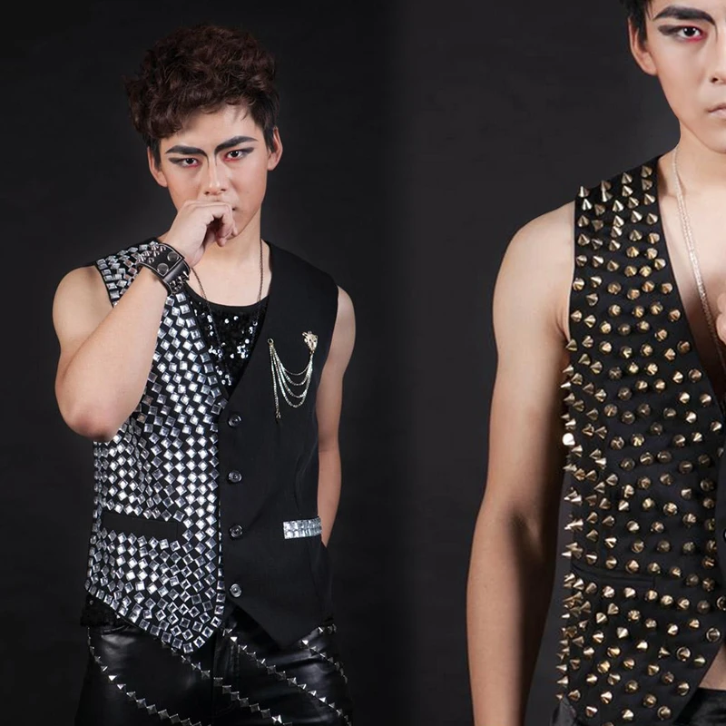 Male singer stage show party Performance wear Male ds