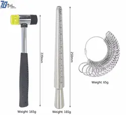 Кольцо Sizer набор оправки палец ручка для измерения диаметра колец измерения размеры ювелирные изделия DIY Tool Kit США Стандартный