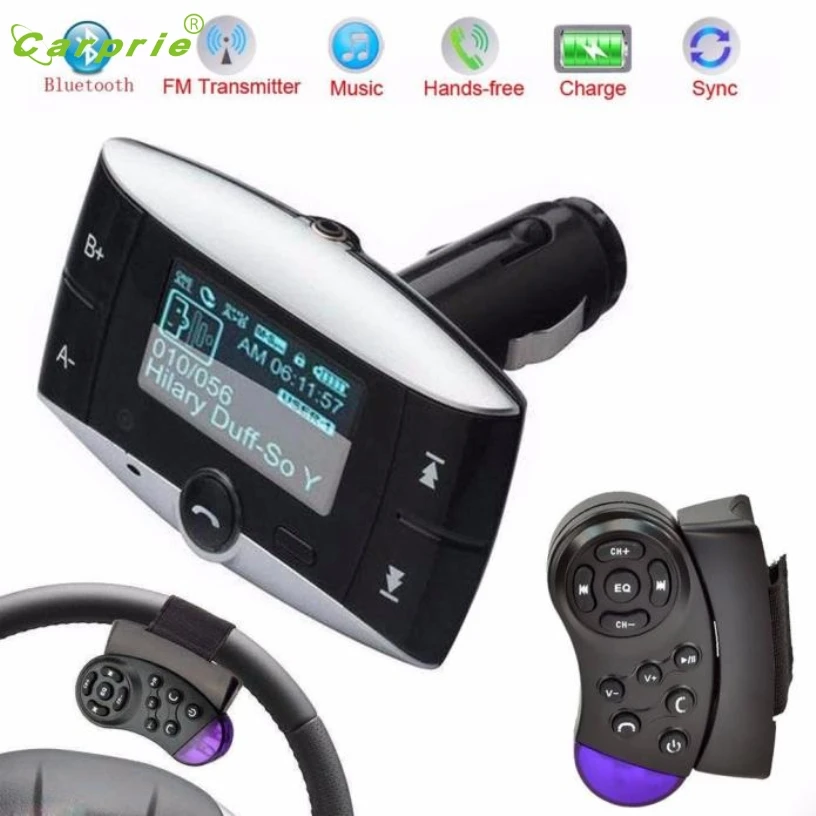 CARPRIE 1,5 'lcd автомобильный комплект MP3-плеер Bluetooth fm-передатчик модулятор SD MMC USB пульт дистанционного управления подарок M#0523