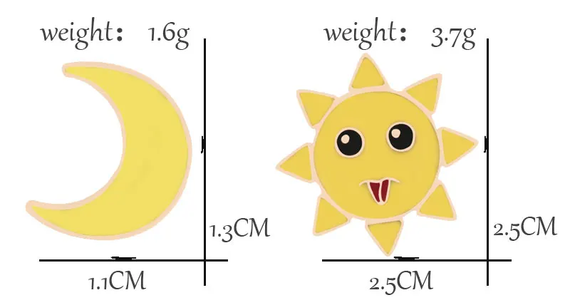 2~ 3 шт./компл. ювелирные изделия Милая брошка мультфильм женщины пчела Солнце Луна кошка Фламинго значок кнопки джинсовые куртки значок дантист доктор нагрудник